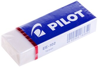 Ластик Pilot, прямоугольный, винил, картонный футляр, 61*22*12мм, 20шт.