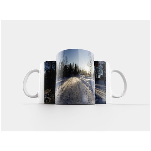 фото Кружка "снег, зима, пейзаж" 320 мл lotsprints