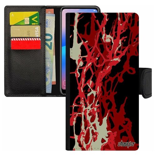 фото Чехол-книжка на мобильный galaxy s8, "огонь" узор эффект utaupia