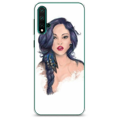 фото Силиконовый чехол "прекрасная девушка" на huawei nova 5 / хуавей нова 5 case place