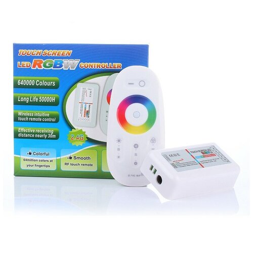 Touch Радиоконтроллер RGBW/RGBW. White, белый , 2,4 Гц , 24А