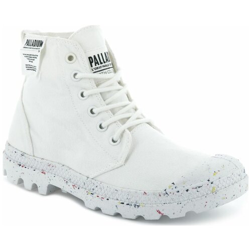 фото Ботинки женские palladium pampa hi organic 96199-116 белые (37.5)