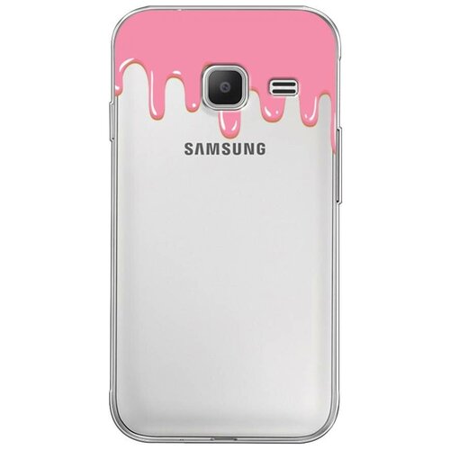 фото Силиконовый чехол "розовые потеки краски" на samsung galaxy j1 mini 2016 / самсунг галакси джей 1 мини 2016 case place