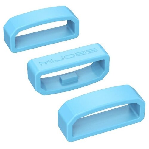 Силиконовый тренчик (шлевка) для ремешка смарт-часов шириной 16 мм. (3 шт), оливковый