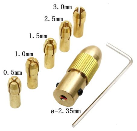 7 шт./компл. 235 мм латунные цанги Dremel мини сверлильные патроны для вала электродвигателя сверлильный инструмент адаптер зажимного патрона