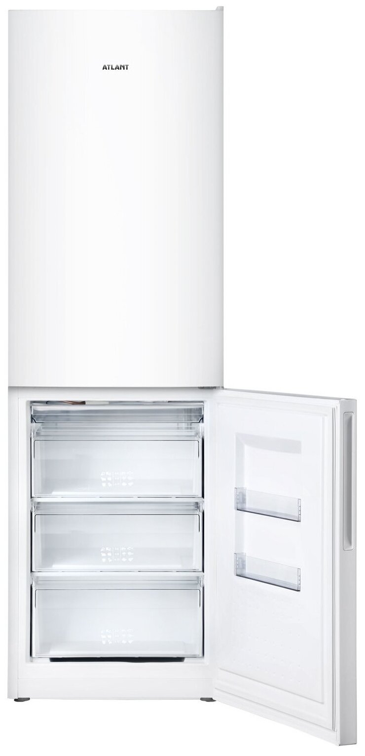 Холодильник АТЛАНТ , двухкамерный, серебристый - фото №5