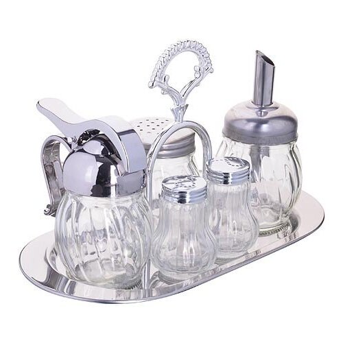 фото Набор для специй 6пр (соль,перец,масло,поднос,сахарница,приправы) mayerboch 23386 ksmb-23386 mayer&boch