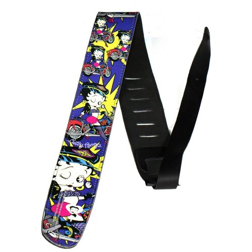 фото Perri's p25bb-1057 betty boop ремень для гитары, рисунок betty boop
