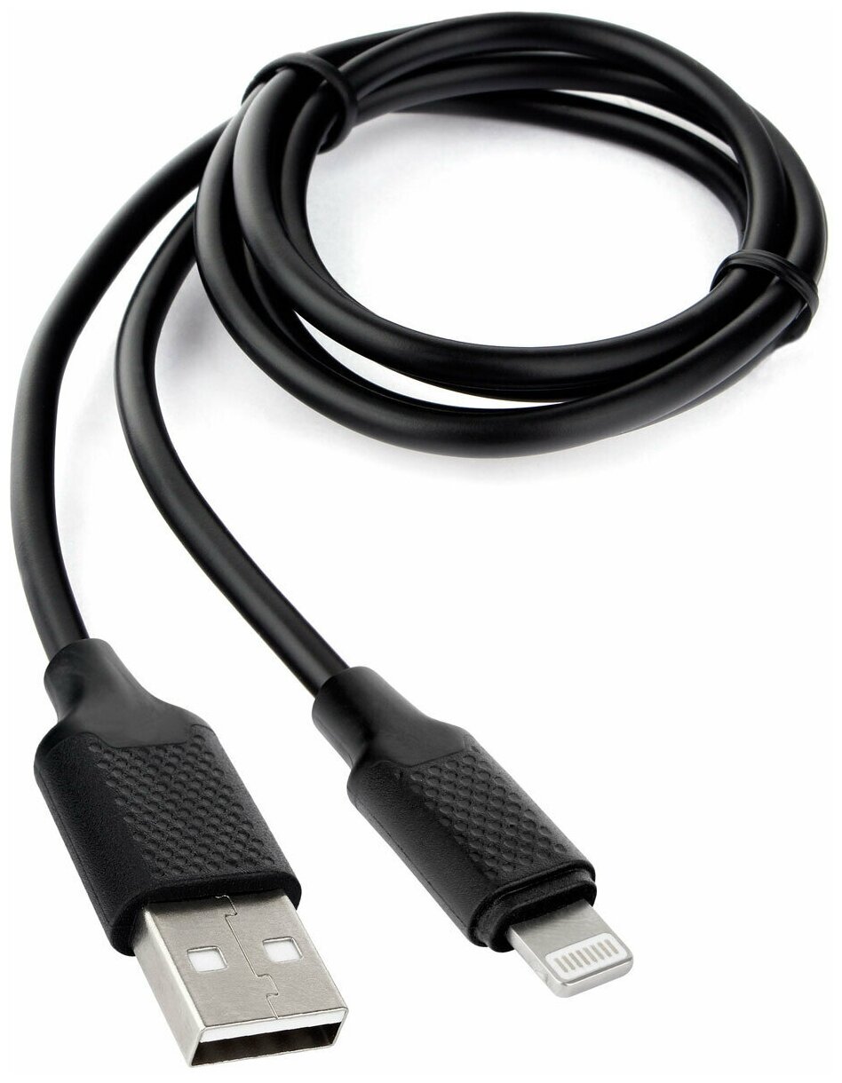 Кабель Cablexpert для Apple CCB-USB-AMAPO2-1MB, AM/Lightning, издание Classic 0.2, длина 1 м, черный