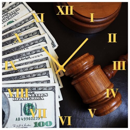 фото Svs настенные часы svs 4001892 суд да деньги