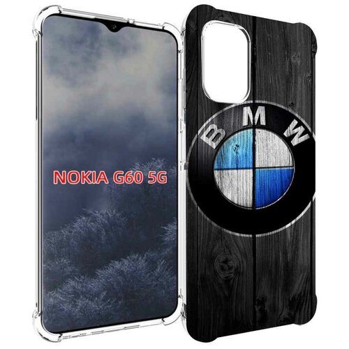 Чехол MyPads bmw бмв 5 мужской для Nokia G60 5G задняя-панель-накладка-бампер