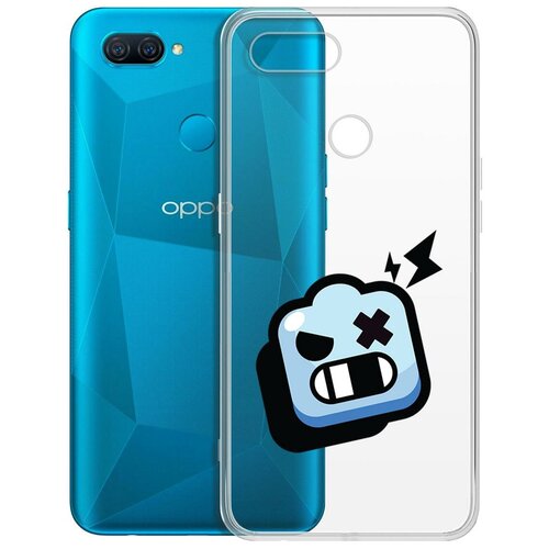 фото Чехол-накладка clear case brawl stars-роборубка для oppo a12/a11k/a7/a5s krutoff group