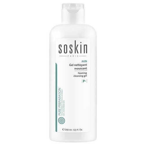 Soskin Foaming cleansing gel Очищающий пенящийся гель для жирной кожи, склонной к акне 250 мл.