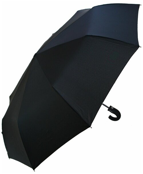 Зонт Lantana Umbrella, полуавтомат, 3 сложения, купол 102 см, 9 спиц, система «антиветер», чехол в комплекте, для мужчин, черный