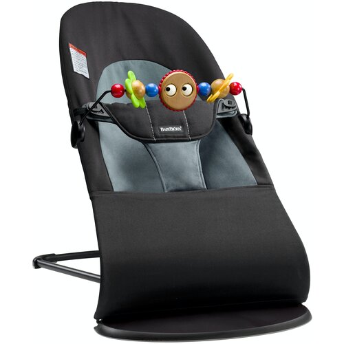 фото Кресло-шезлонг balance soft + подвеска balance для кресла-качалки черный/темно-серый 6050.01 babybjorn
