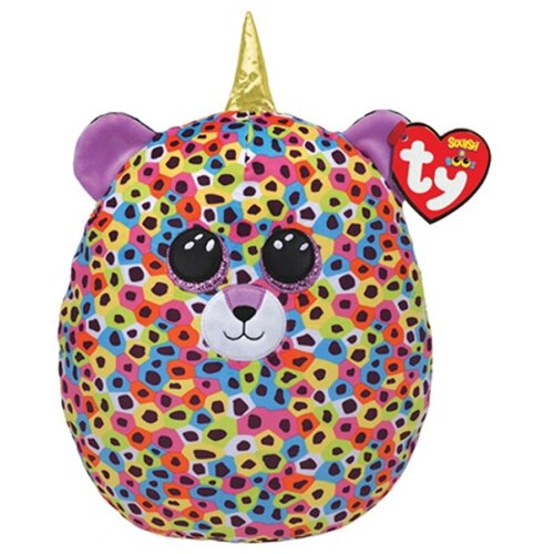 Мягкая игрушка SQUISH-A-BOOS Леопард GISELLE 35 см ty beanie boos rainbow unicorn jaguar giselle blue unicorn husky little sea prince cute collection commemorative birthday gift