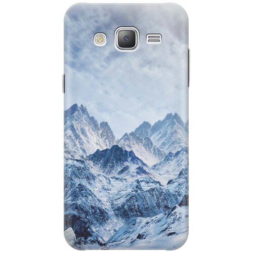 фото Силиконовый чехол на samsung galaxy j5 (2015) / самсунг джей 5 2015 с принтом "снежные горы" gosso
