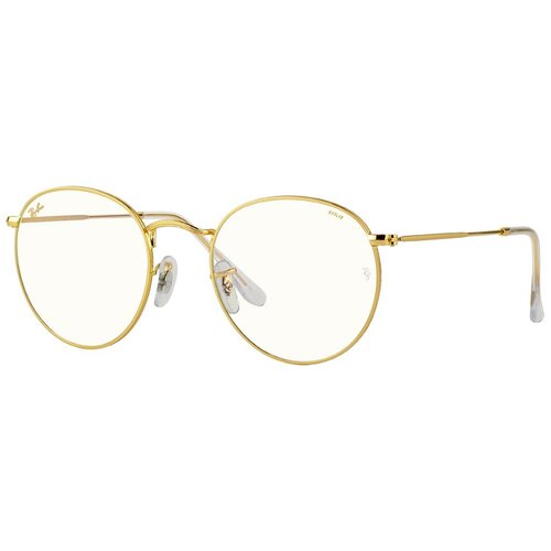 фото Солнцезащитные очки ray-ban 3447 9196bl round blue light clear evolve large