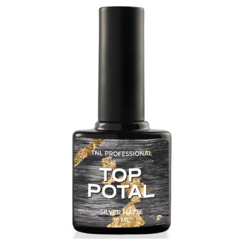 TNL Professional Верхнее покрытие Top Potal, Silver Matte, 10 мл топ для гель лака закрепитель 10мл