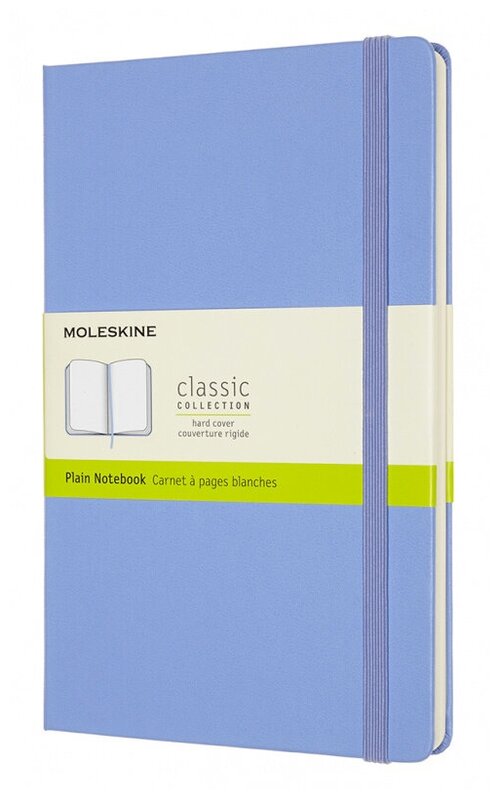 Блокнот Moleskine CLASSIC QP062B42 Large 130х210мм 240стр. нелинованный твердая обложка голубая горт