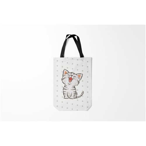 фото Сумка-шоппер / 31х42 см / звери / коты и кошки милейший котик burnettie