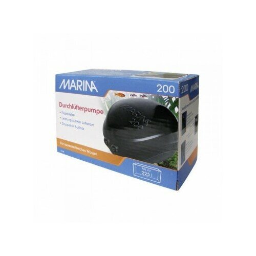 Компрессор для аквариума 125-225 л. 2*90 л.ч. 4Вт. Air pump 200 Hagen Marina