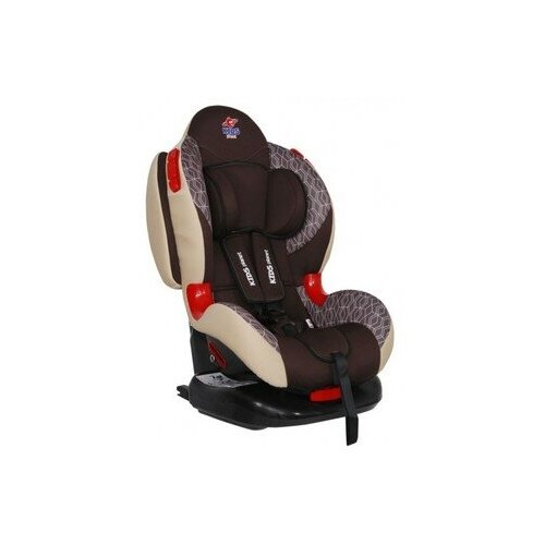 Автокресло группа 1/2 (9-25 кг) Kids Planet Atlas isofix шоколадные соты