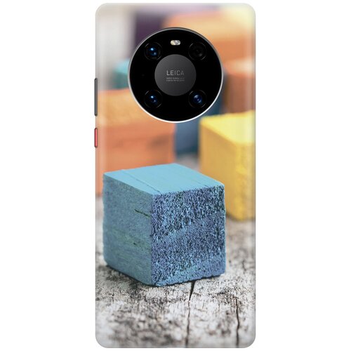 фото Силиконовый чехол на huawei mate 40 pro / хуавей мейт 40 про с принтом "разноцветные бруски gosso