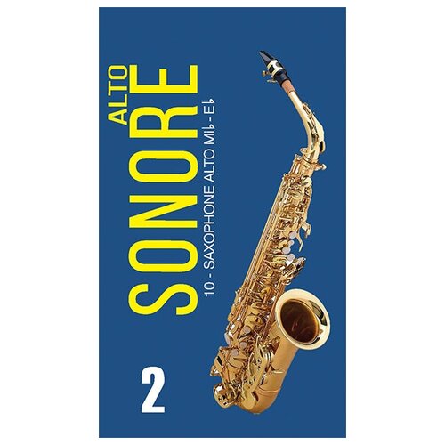 FR19SA12 Sonore Трости для саксофона альт № 2 (10шт), FedotovReeds трости для саксофона альт maxine размер 2 1 2