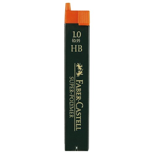 Faber-Castell Грифели для механических карандашей Super-Polymer HB, 1.0 мм, 12 шт