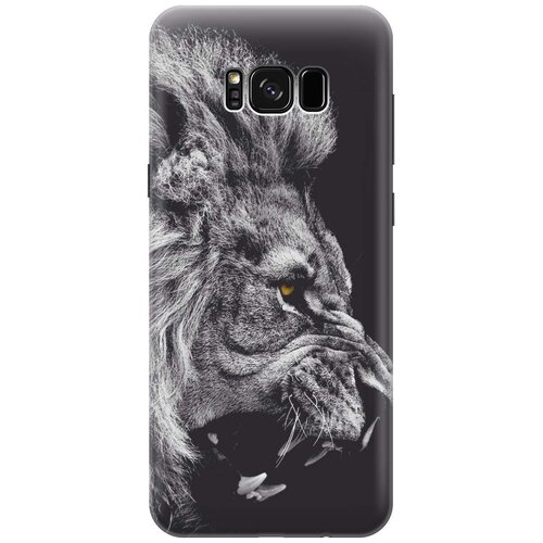 фото Силиконовый чехол на samsung galaxy s8+ / s8 plus / самсунг с8 плюс с принтом "морда льва" gosso