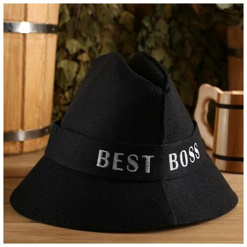 Шапка банная 'Best Boss', экофетр шапки boss шапка lamichetto