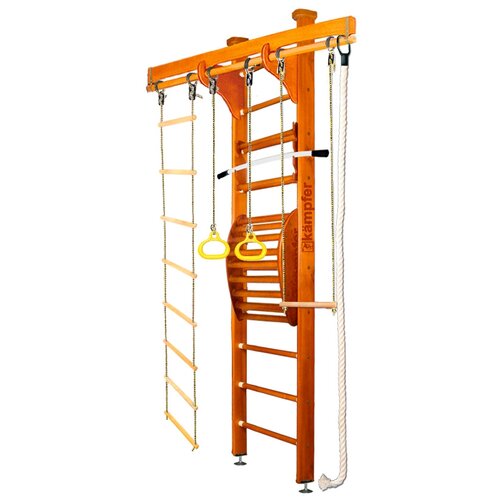 Спортивно-игровой комплекс Kampfer Wooden Ladder Maxi Wall 2.67м, классический/белый шведская стенка kampfer wooden ladder maxi wall 1 натуральный белый