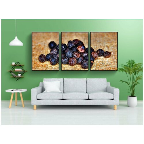 фото Набор модулных постеров для интерьера "перец, травы, специи и пряности" 60x90 см. в тубусе, без рамки lotsprints