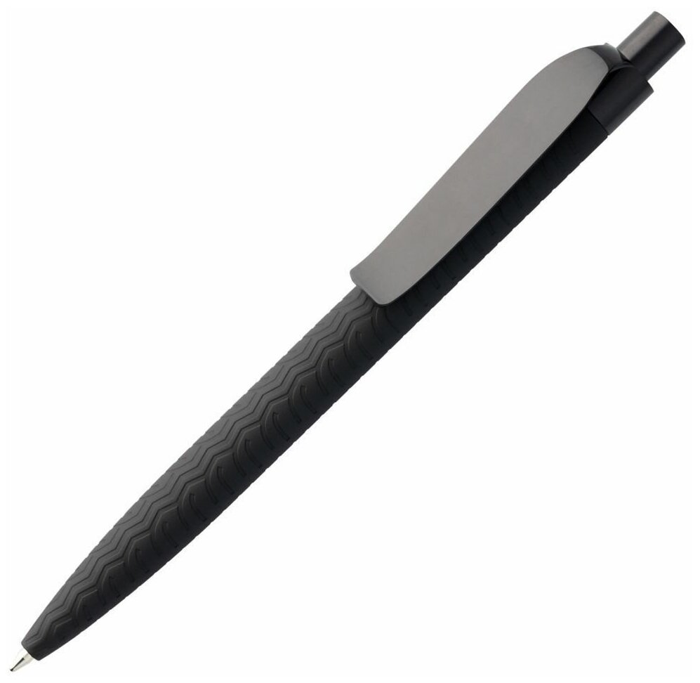 Ручка шариковая Prodir QS03 PRP Tyre Soft Touch черная