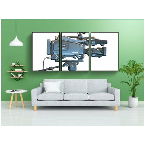 фото Набор модулных постеров для интерьера "видеокамера, камеры, кино" 60x90 см. в тубусе, без рамки lotsprints