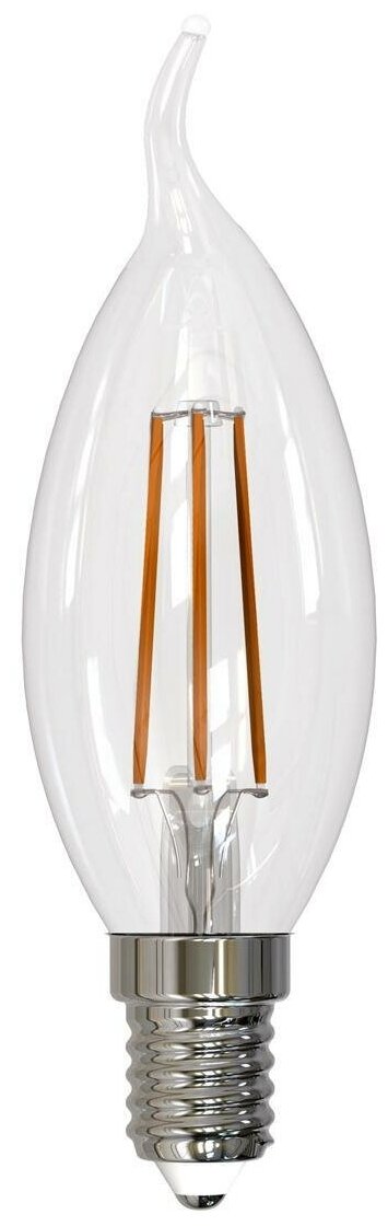 Светодиодная лампа Свеча на ветру Uniel LED-CW35-11W-3000K-E14-CL PLS02WH