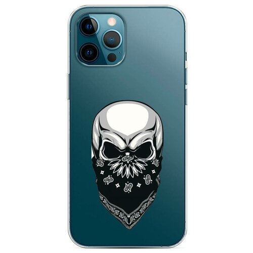 фото Силиконовый чехол "череп в маске" на apple iphone 12 pro max / айфон 12 про макс case place