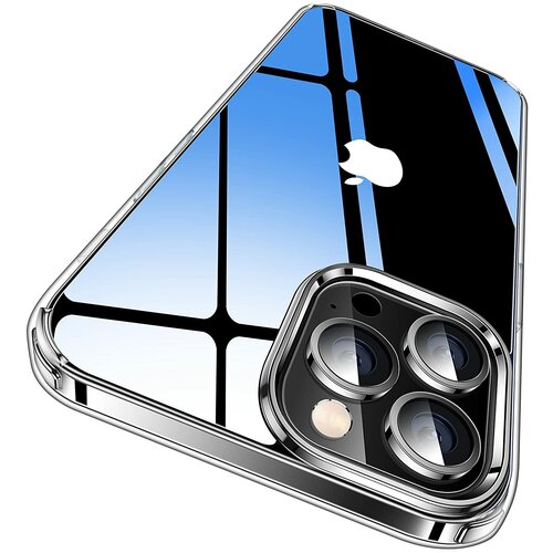 фото Чехол силиконовый для apple iphone 13 pro max прозрачный borasco by vespa