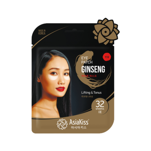 AsiaKiss Патчи для области под глазами с экстрактом женьшеня - Ginseng eye zone mask, 32шт