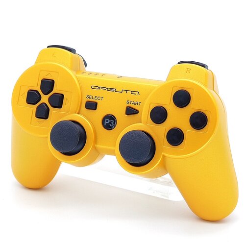 фото Беспроводной игровой геймпад джойстик орбита ot- pcg02 dualshock 3 (для ps3) (bluetooth) золотой/gold