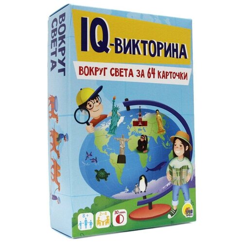 Настольная игра Проф-Пресс IQ-викторина за 64 карточки 87371-0