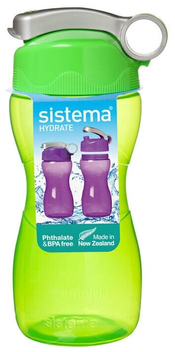 Бутылка для воды Sistema Hydrate Hourglass 475мл Green (580)