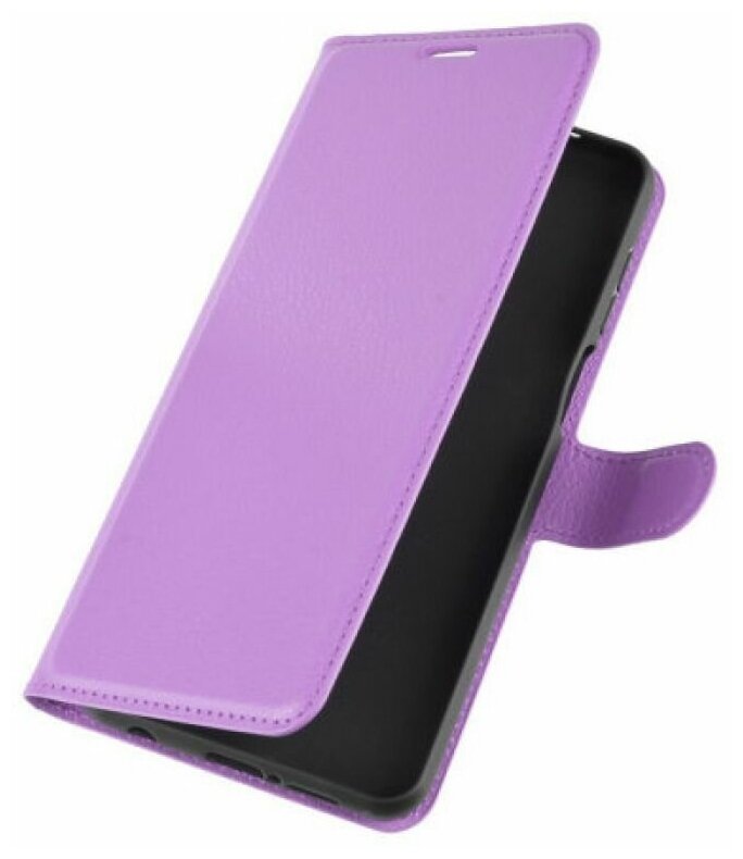 Brodef Wallet Чехол книжка кошелек для Xiaomi Redmi Note 9 Pro / Redmi Note 9S фиолетовый