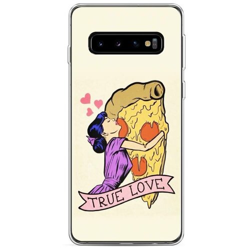 фото Силиконовый чехол "пицца-настоящая любовь" на samsung galaxy s10 / самсунг галакси s10 case place