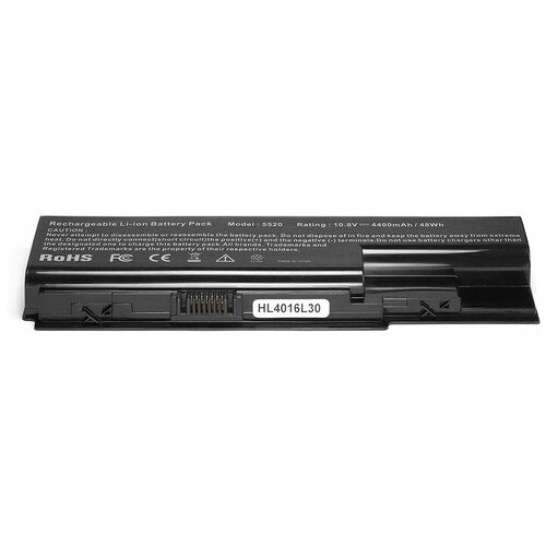 Аккумулятор для ноутбука Acer Aspire 5310, 5520G, 5710G, 5930G, 6930G Series (10.8V, 4400mAh). PN: AS07B31, AS07B41 acer аккумулятор для ноутбука acer aspire 5310 5520g 5710g 5930g 6930g as07b31 as07b41