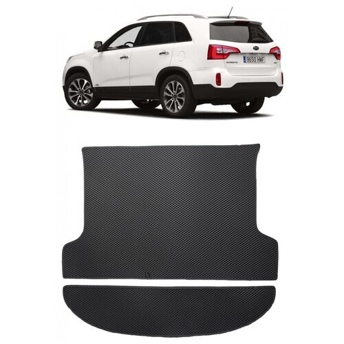 Kia Sorento II рестайлинг 2012 - 2020 коврик в багажник EVA Smart Коврик в багажник 2760₽