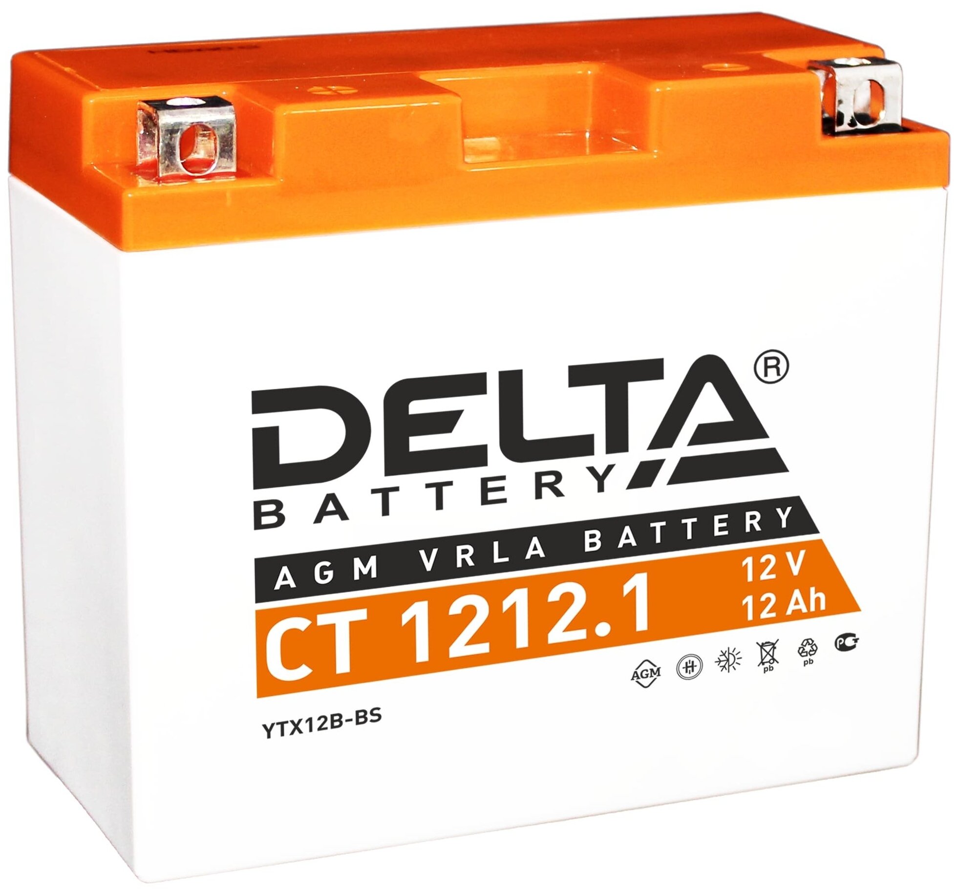 Мото аккумулятор DELTA CT1212.1