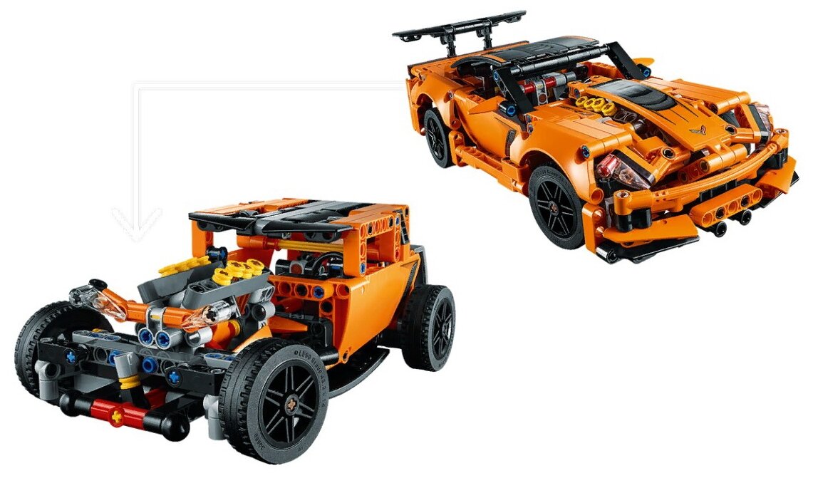 Lego Technic 42093 Chevrolet Corvette ZR1 Конструктор - фото №7