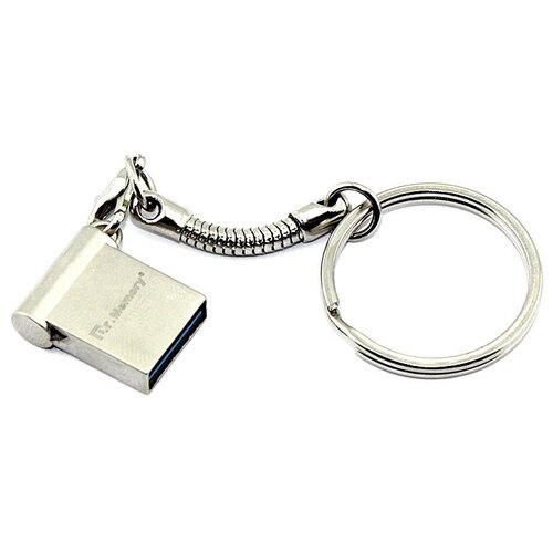 Флешка USB Dr. Memory mini 16GB, USB 3.0, серебристый